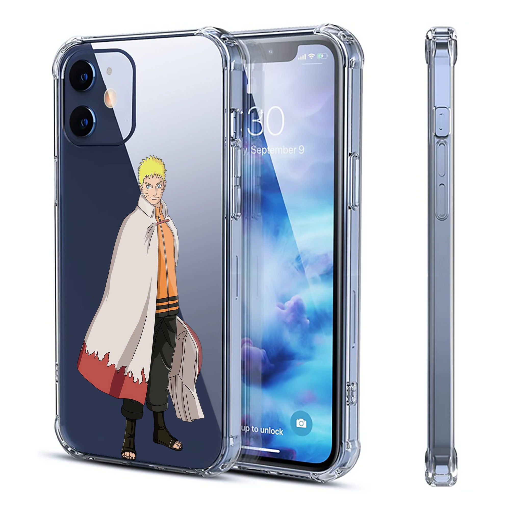 （画像用） NARUTO -ナルト- うずまき ナルト Uzumaki Naruto 【iPhone 12シリーズ対応】透明スマホケース（クリアソフトケース）